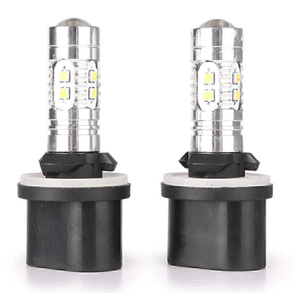 1 Pair 360�� LED Fog Light Bulbs for Car Driving Lamp 880 6000K
