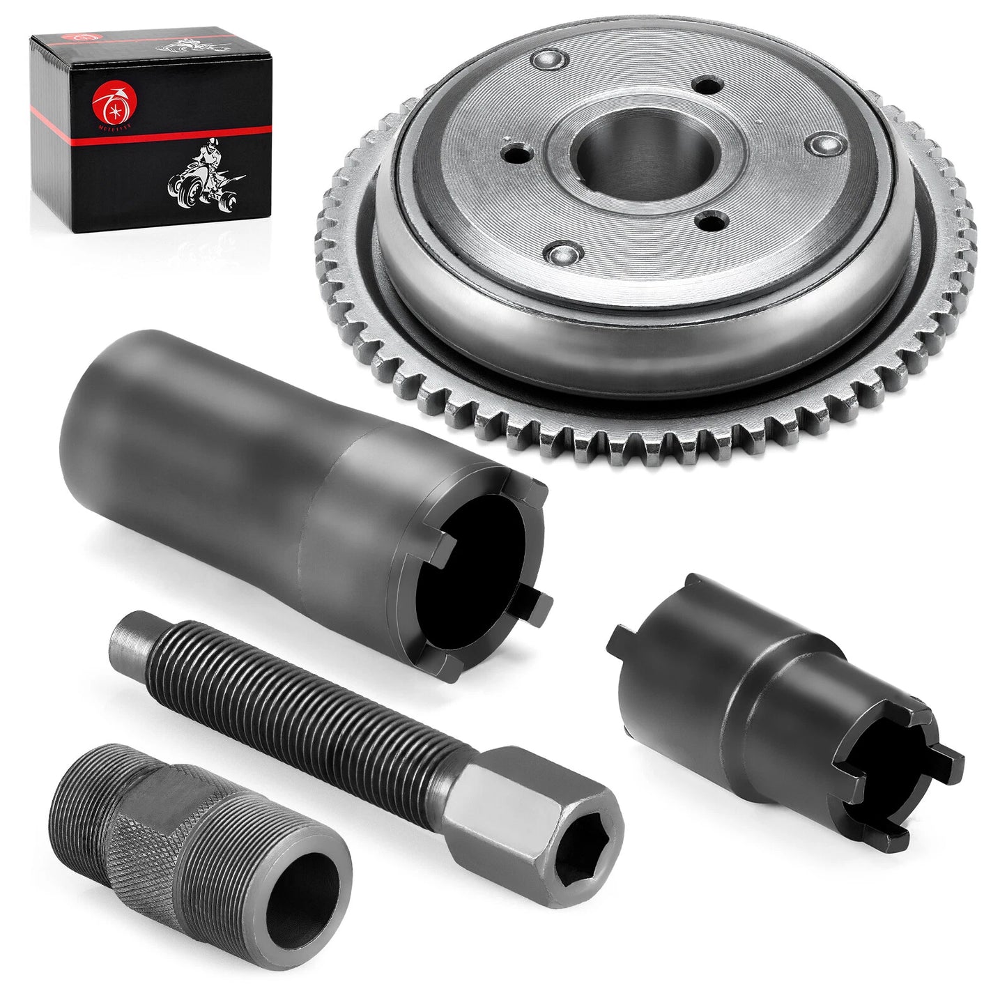 Starter Clutch Kit Magneto Flywheel Puller for GY6 125/150cc (2000–2024)