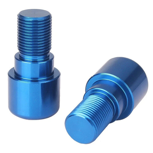 18mm Blue Handlebar Grips & End Cap Plugs for Motorcycle Dirt Bike