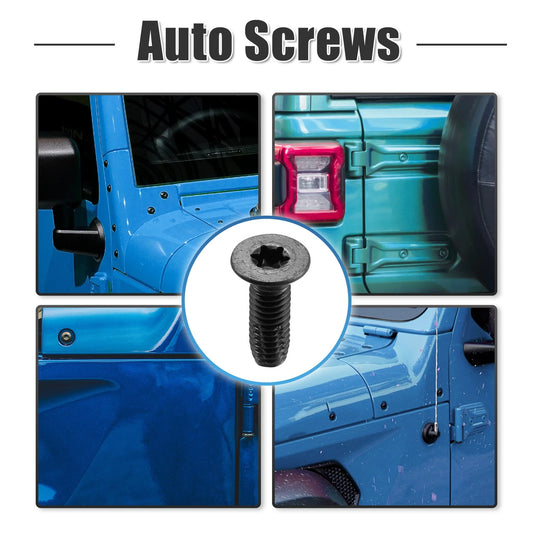 12 x Torx Screws for Jeep Wrangler CJ7 YJ TJ Tailgate Door Bolt (1976-2006)