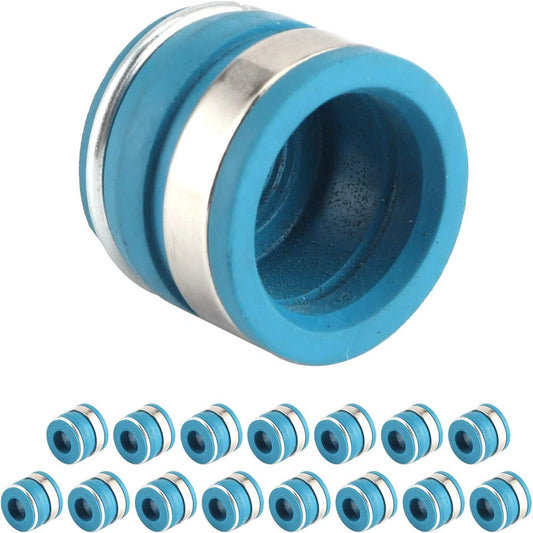 16 Pcs Valve Stem Oil Seal Kit for SBC BBC SBF BBF Engine 11/32” X .500”