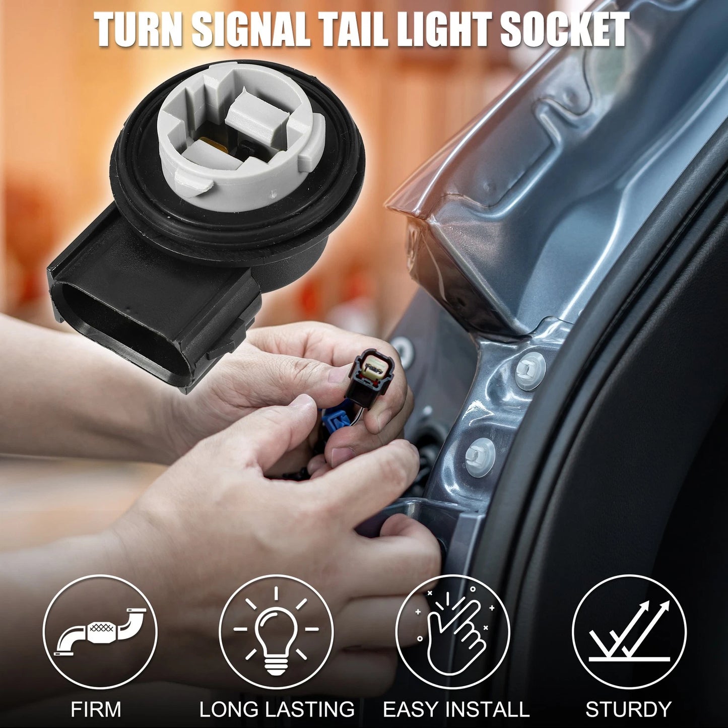 3 Pins Turn Signal Tail Light Socket for Ford Focus (2003-2007)