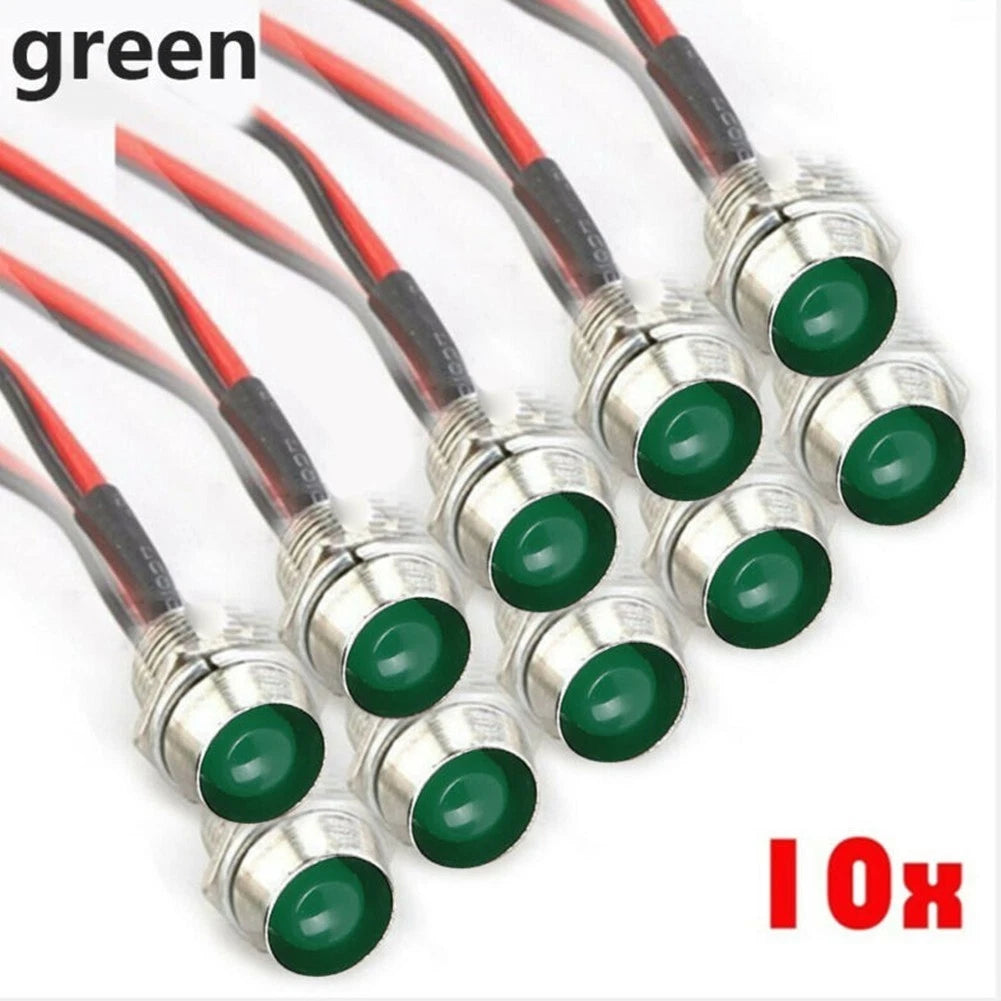 LED Indicator Light Boat Bulb / DC 12V Green / for DASH Panel