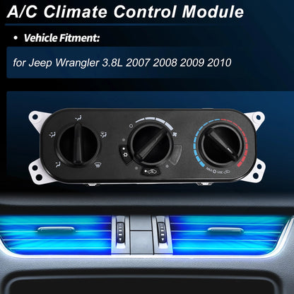A/C Heater Climate Control Switch Module for Jeep Wrangler (2011-2018)