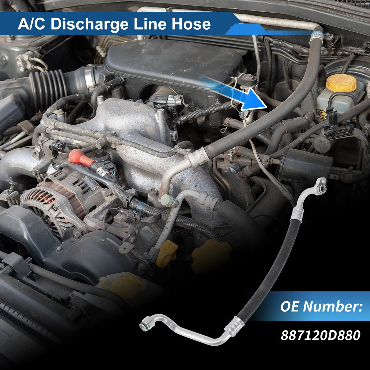 A/C Refrigerant Liquid Hose for Toyota Yaris (2020–2025)