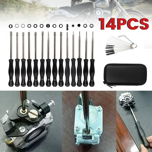 14PCS Carburetor Adjustment Tool Set for Chainsaw Eater Trimmer