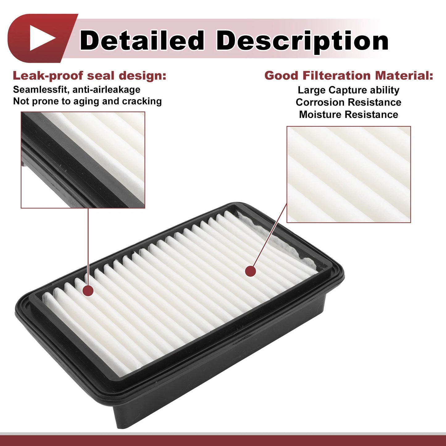 Engine Air Filter for Suzuki Carry Every Jimny DA32T (1999-2007) 1 Pc