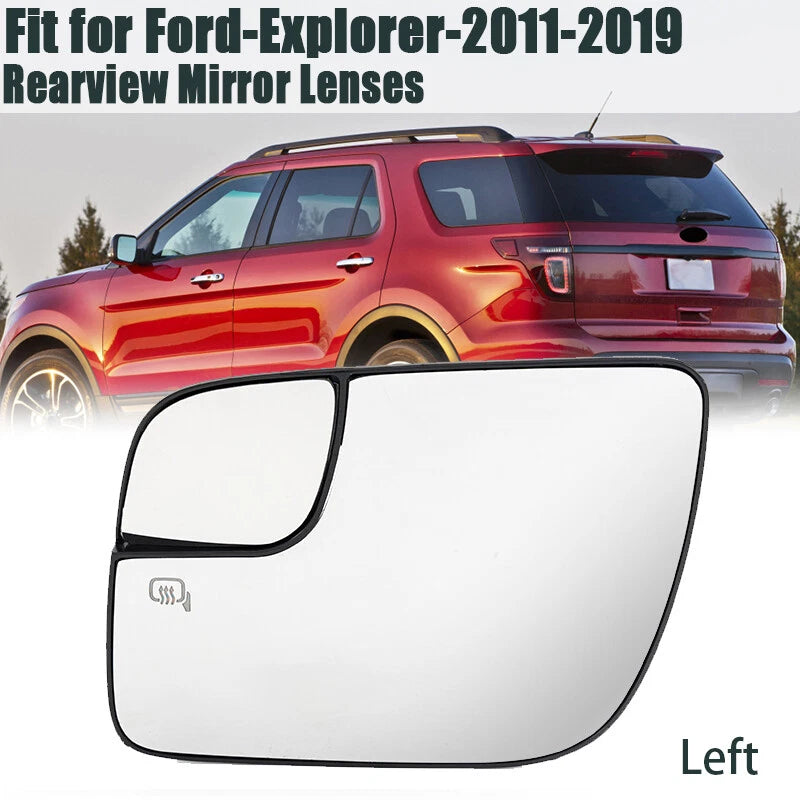 Heated Left Side Wing Mirror Glass for 2011-2019 Ford Explorer (2011-2019)