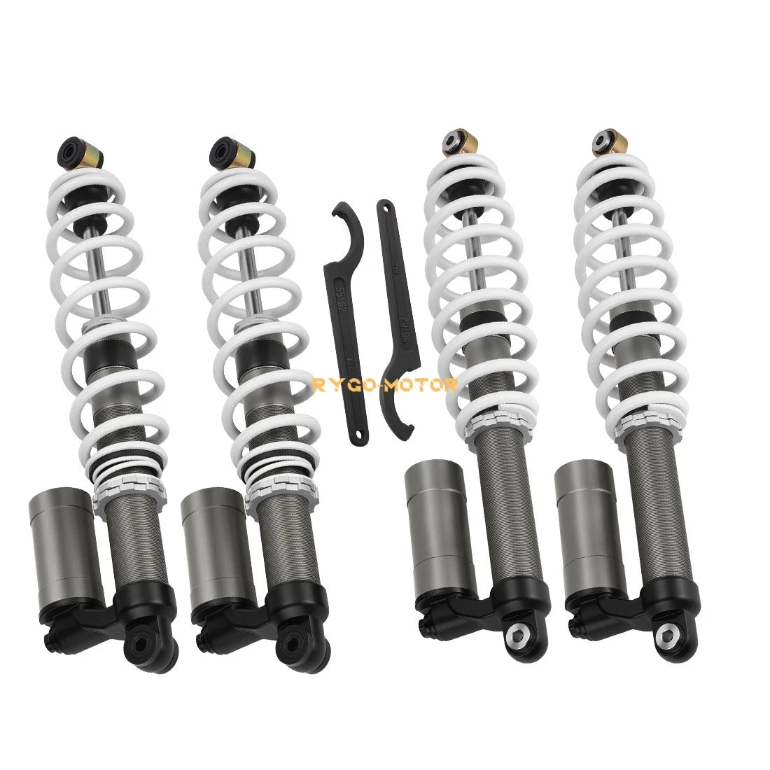 2 x Front Rear Air Shock Absorbers & Tool for Polaris RZR S 800 EFI (2009–2012)