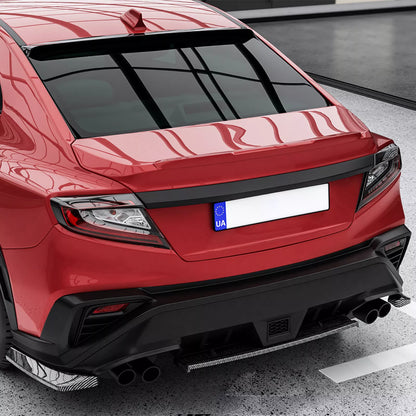 Rear Diffuser Lip Side Covers for Subaru WRX STi (2022-2024) Carbon Look