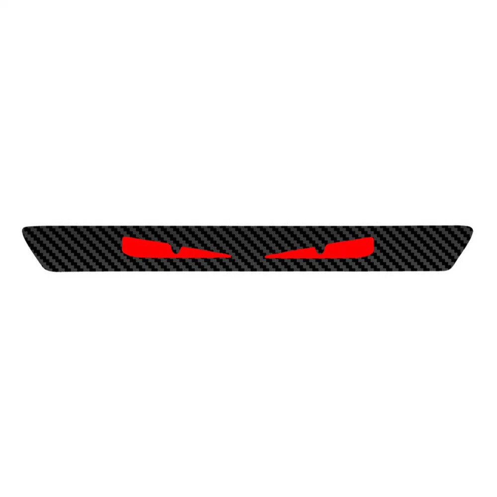 3D Carbon Fiber Look Demon Eye Brake Tail Light Decal for Universal (All Years)