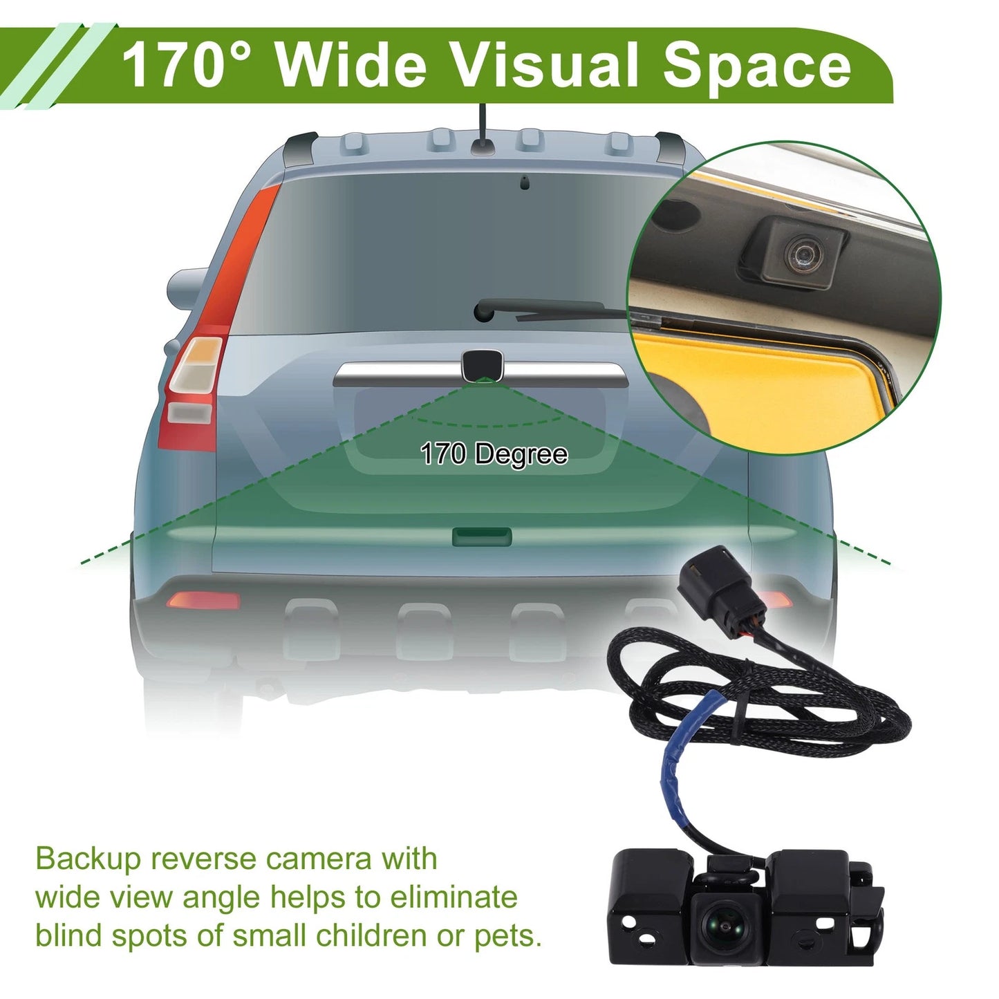 Car Camera Rear View Backup Reverse Camera for Chevrolet Cheyenne (2016-2018)