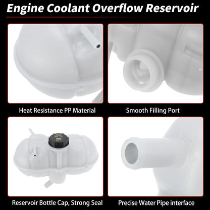 Coolant Expansion Reservoir Tank with Cap for Ford Mustang (2015-2023)