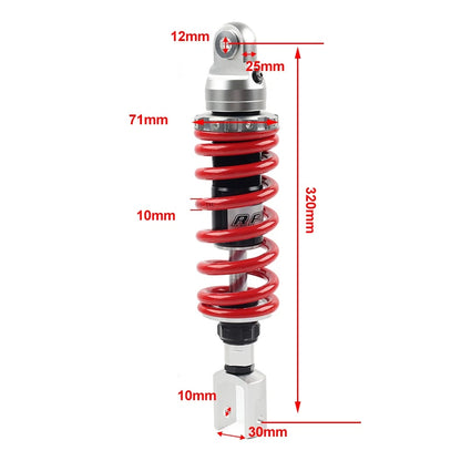 10mm 320mm Adjustable Shock Absorber for Kawasaki Motorcycle