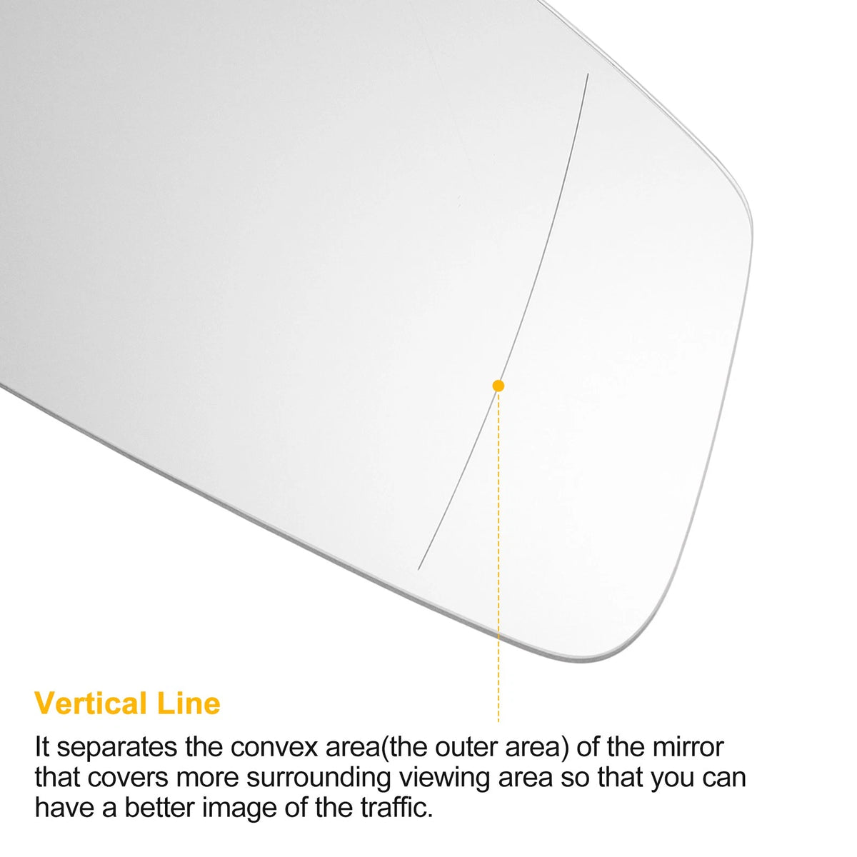 Right Side Mirror Glass with Back Heated for BMW 2-7 Series