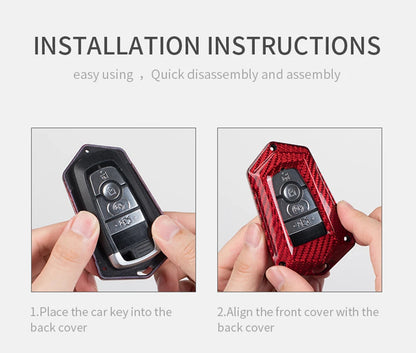 Key Fob Shell Cover for Ford Mustang (2018-2020) + Gift Box