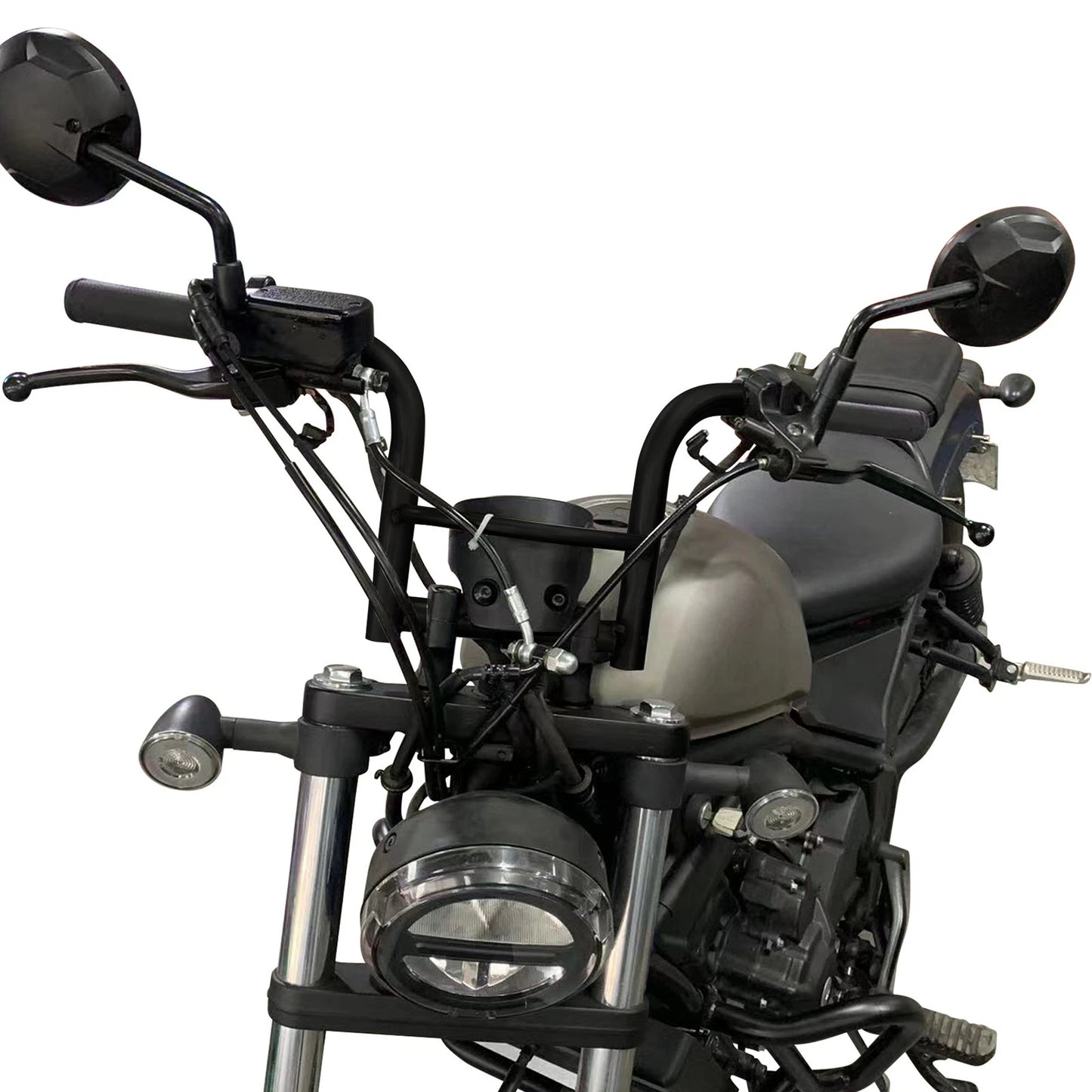 Black Ape Hanger Handlebar for Honda Rebel 300 CMX300 (2017-2024)