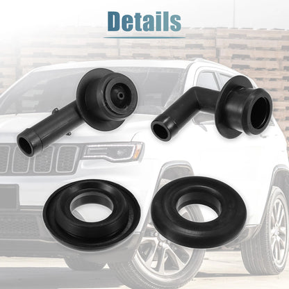 PCV CCV Vent Valve Elbows Set with Grommets for Jeep Grand Cherokee (1999-2004)