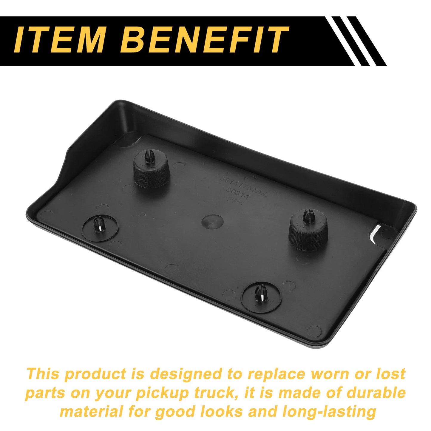 Front Bumper License Plate Bracket Holder for Dodge Ram 1500 (2013-2019)