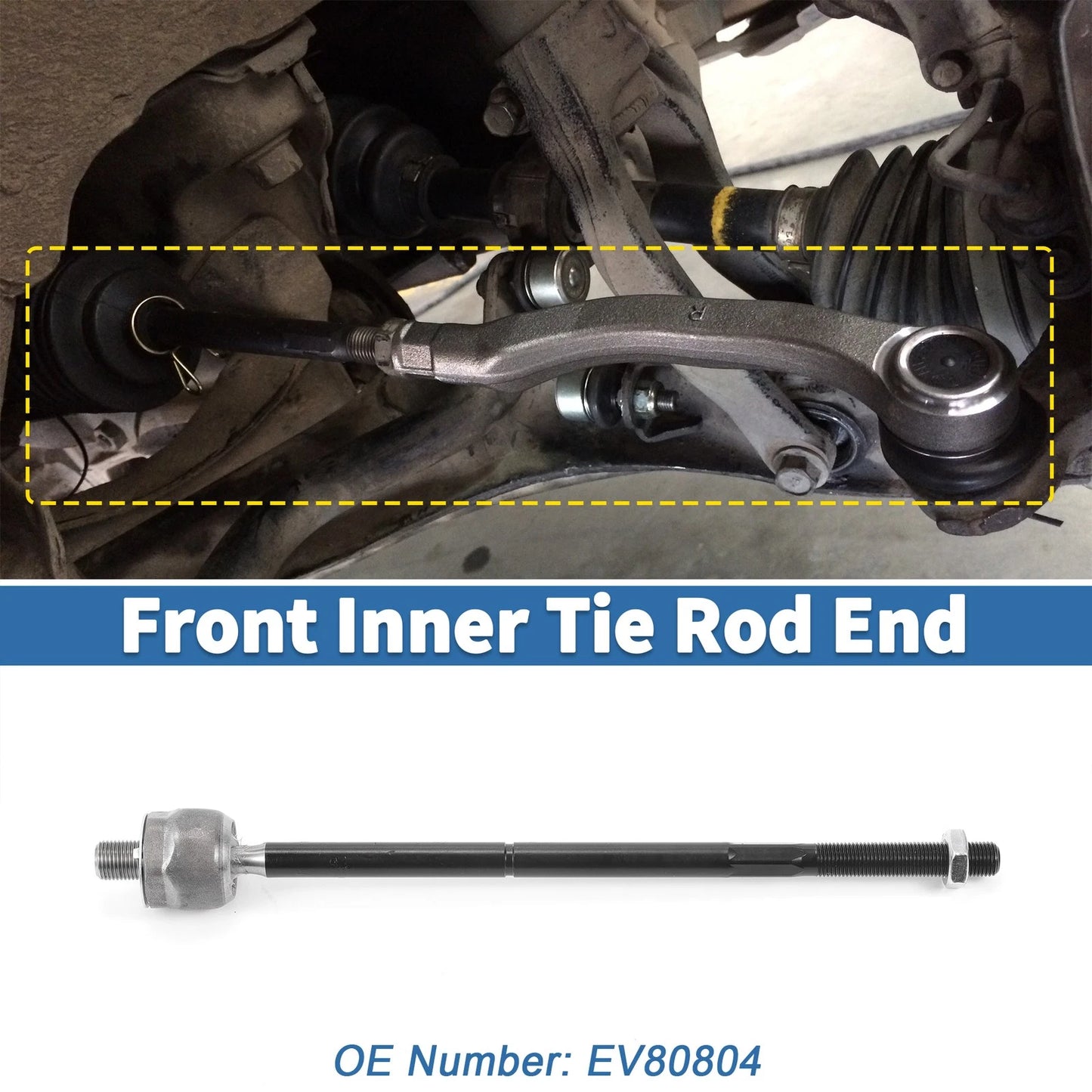 Front Inner Tie Rod End Links for Ford Mustang (2005-2010)
