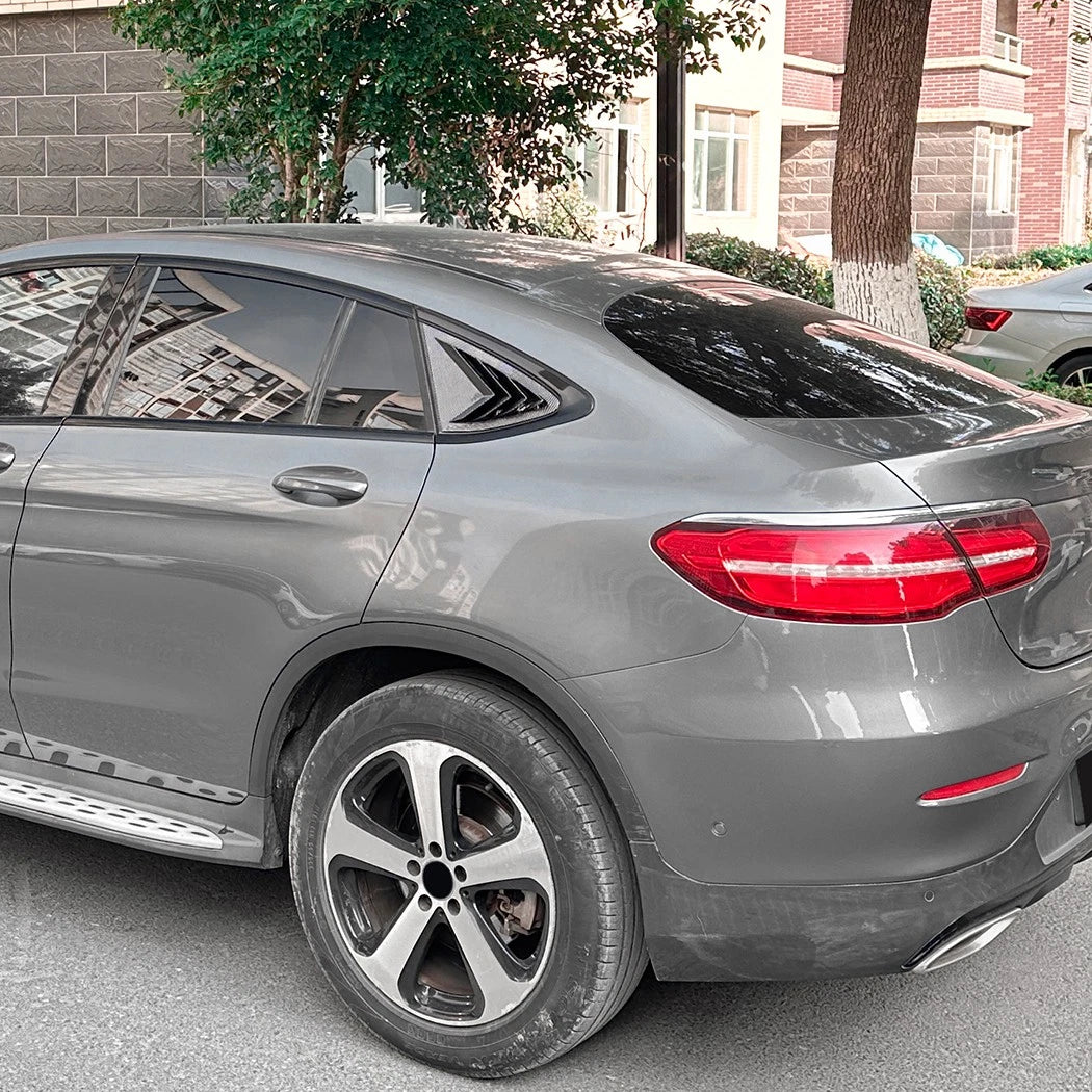 Carbon Style Window Louver Cover for Benz GLC-Class Coupe (2016–2022)