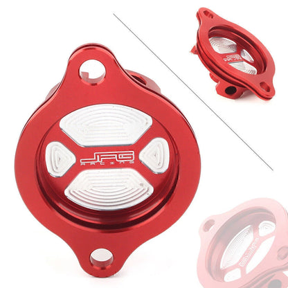 Red Billet Aluminum Oil Filter Cover Cap for Honda CRF250R CRF250X (04-17)