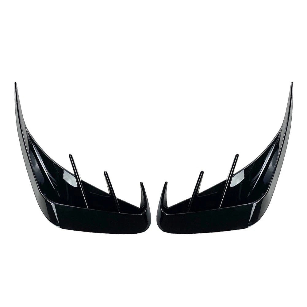 2 x Rear Bumper Canards Lip Splitter Fins for BMW 3-Series (2019-2022)