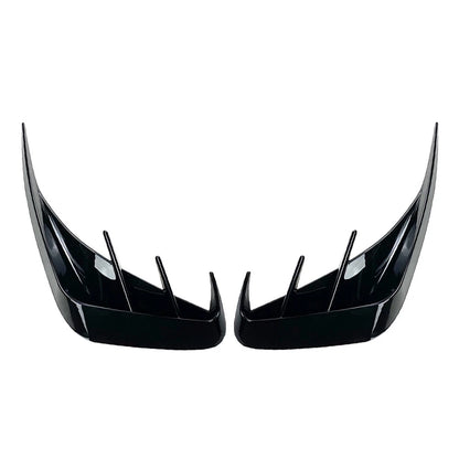 2 x Rear Bumper Canards Lip Splitter Fins for BMW 3-Series (2019-2022)