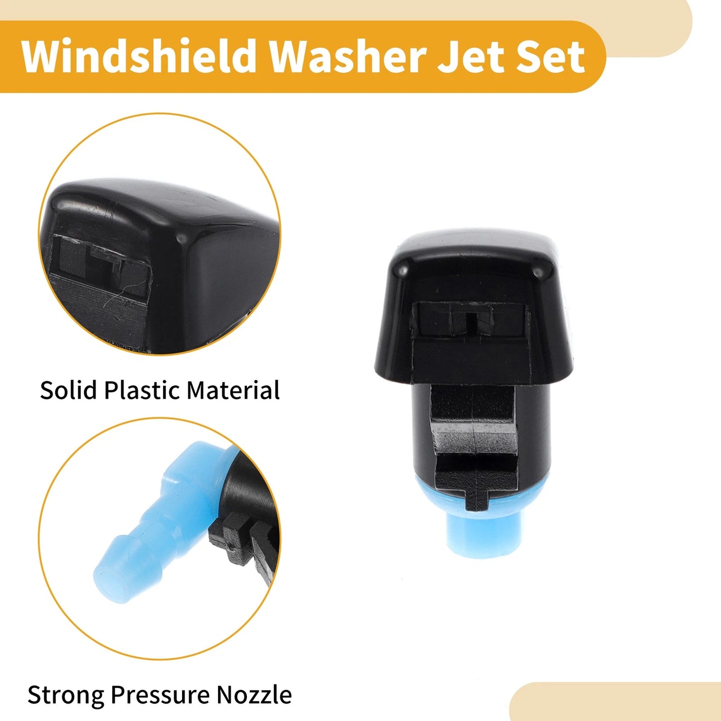 Windshield Washer Nozzle Kit  Gaskets for Ford Fiesta (2011-2022)