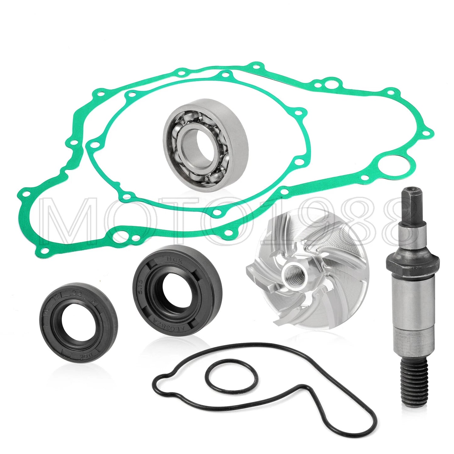 Water Pump Repair Kit Seal Shaft Gaskets for Yamaha YFZ450 (2004–2013)