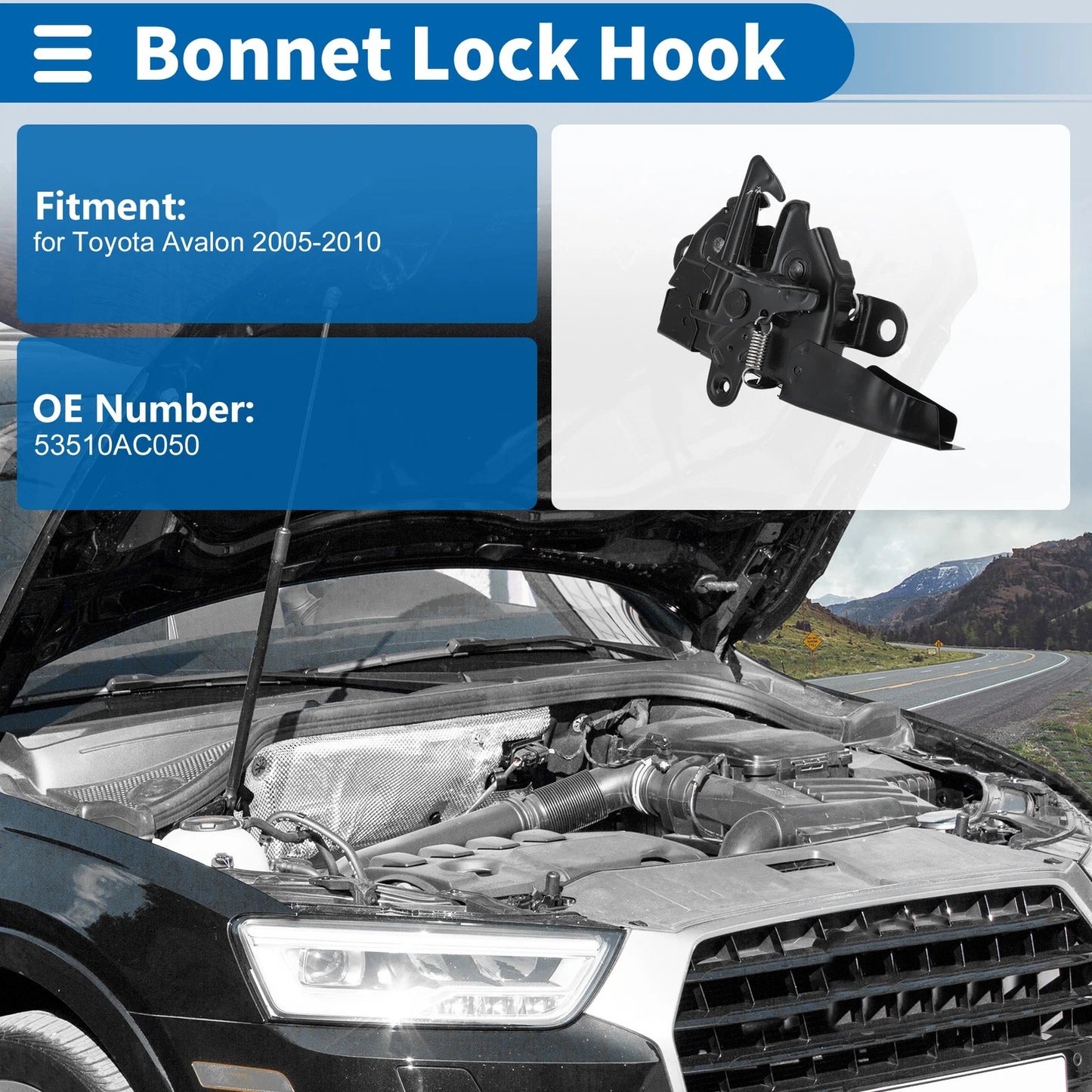 Hood Latch Assembly for Toyota Avalon (2005-2010)