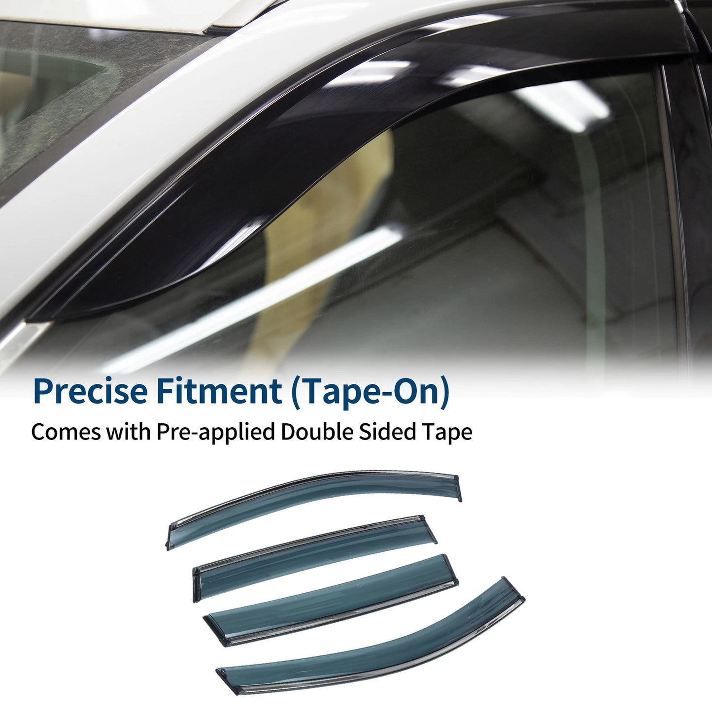 Car Window Deflectors for Ford Escape Side Window Vent Visors (2013-2019)