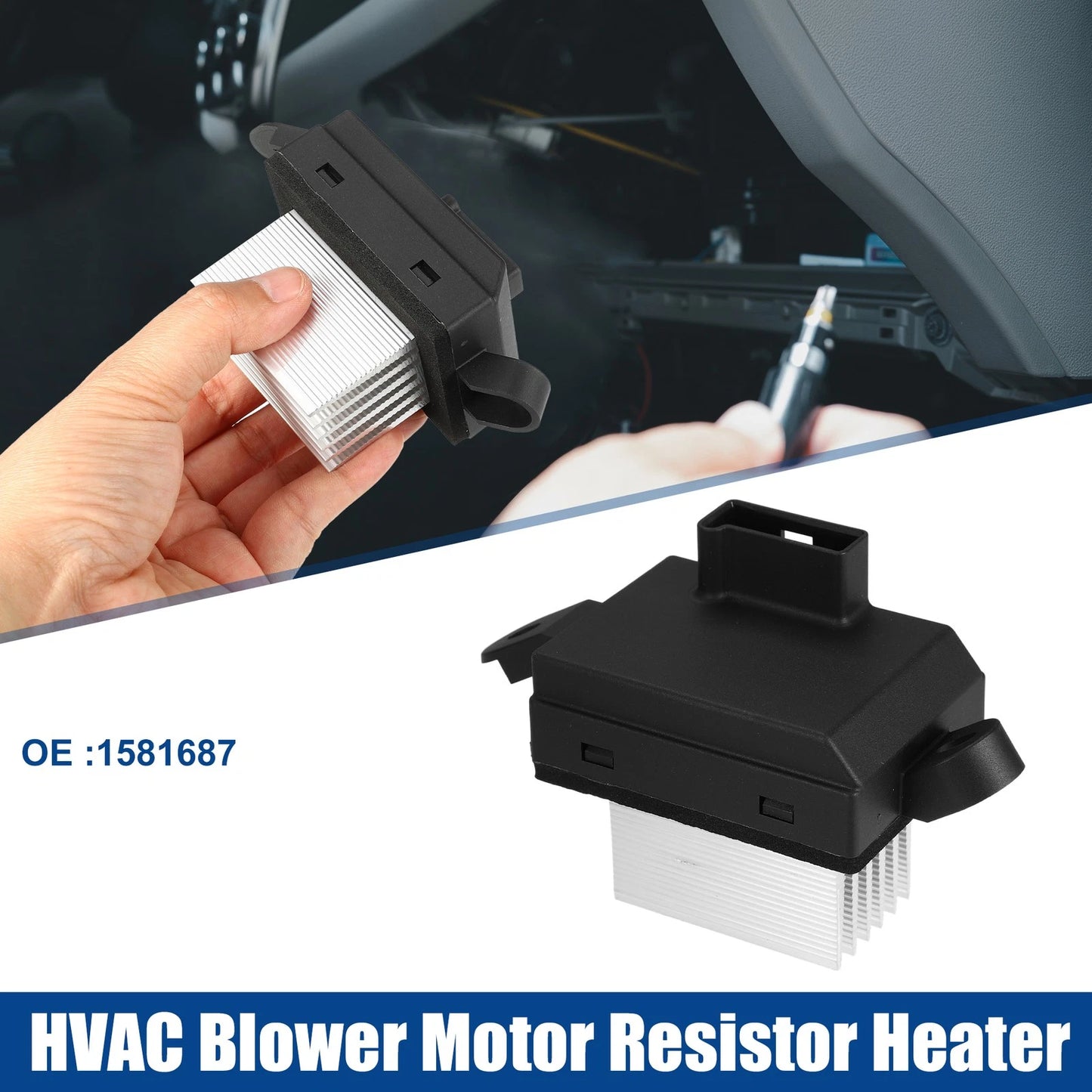 HVAC Blower Motor Resistor for Chevrolet Malibu 2004-2012 Black