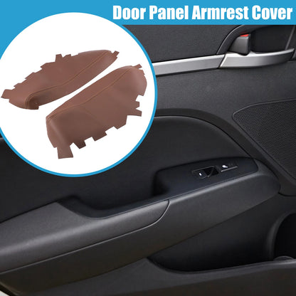 Brown Front Door Panel Armrest Covers for Toyota Avalon (2013-2018) 1 Pair
