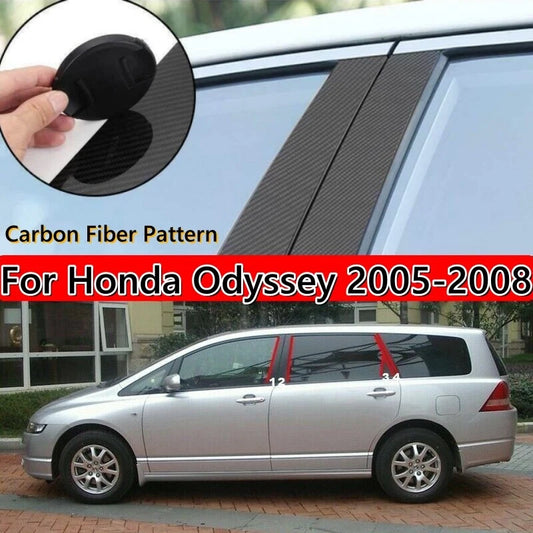 1set Carbon Fiber Door Trim Pillar Post for Honda Odyssey (2005–2008)