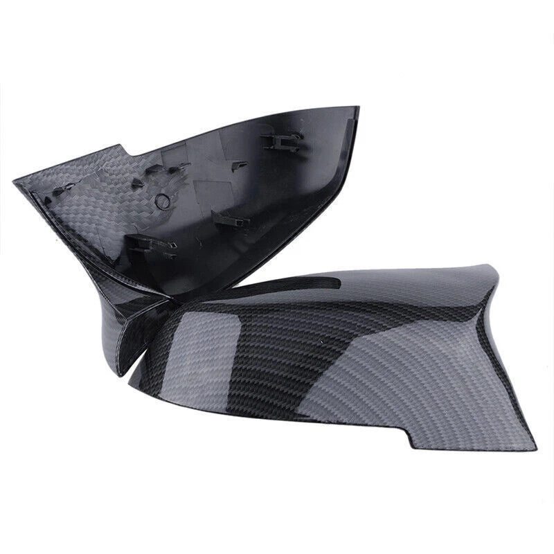 4PC Kidney Grills & Carbon Fiber Mirror Caps for BMW F30 320i 328i (2012-2018)