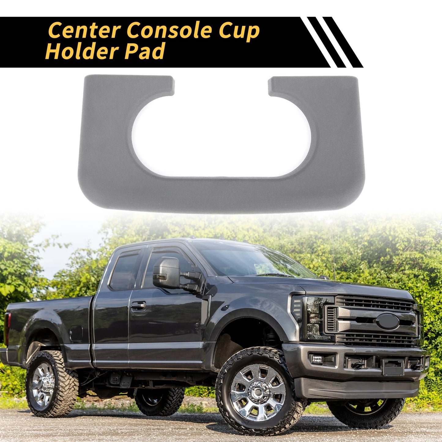 Center Console Cup Holder Armrest Pad for Ford F-250 F-350 (1999-2009)