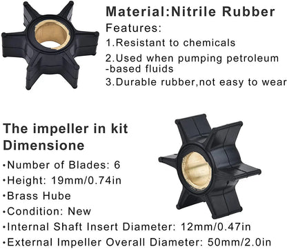 Water Pump Impeller for Evinrude Johnson OMC 393630 (1996-2006)