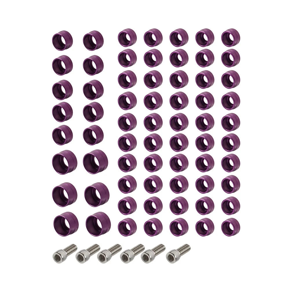 66X Engine Bolt Topper Cap Purple for Harley Touring Street Road Glide (2002-2023)