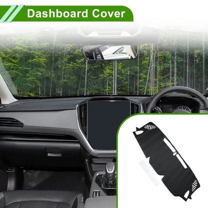 Dashboard Cover Mat for Subaru Crosstrek (2024) Black Red