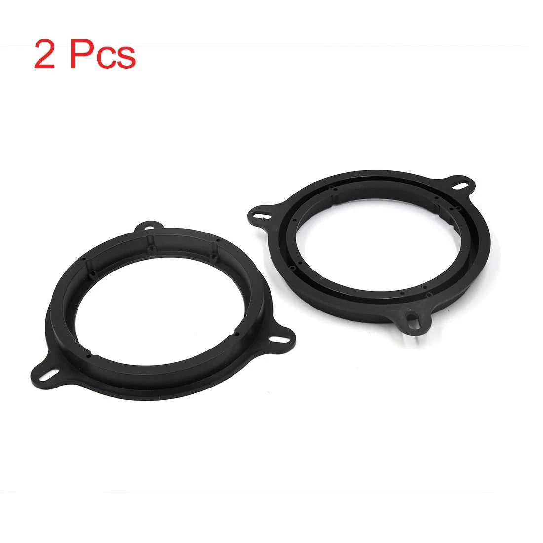 6.5" Black Plastic Speaker Spacer Rings for Nissan HOVER H5 (2005-2015)