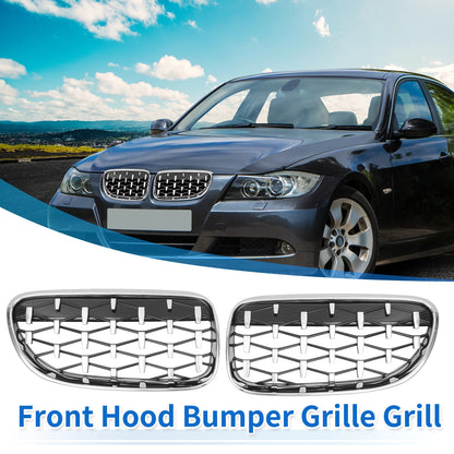 Front Hood Bumper Grille for BMW 335is 328i xDrive (2011-2013) - 1 Pair