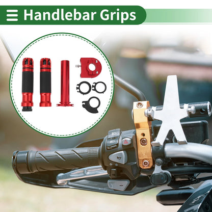 Grips Covers for Motorcycle Hand Grips End Polka Dot Rubber Pattern