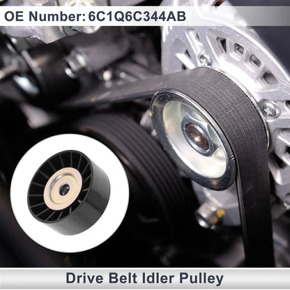 Drive Belt Idler Pulley for Ford Transit (2006-2014) Black 1 x Piece