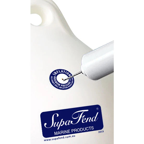 Inflatable Mooring Fender White PVC 600mm x 200mm for Supa Fend