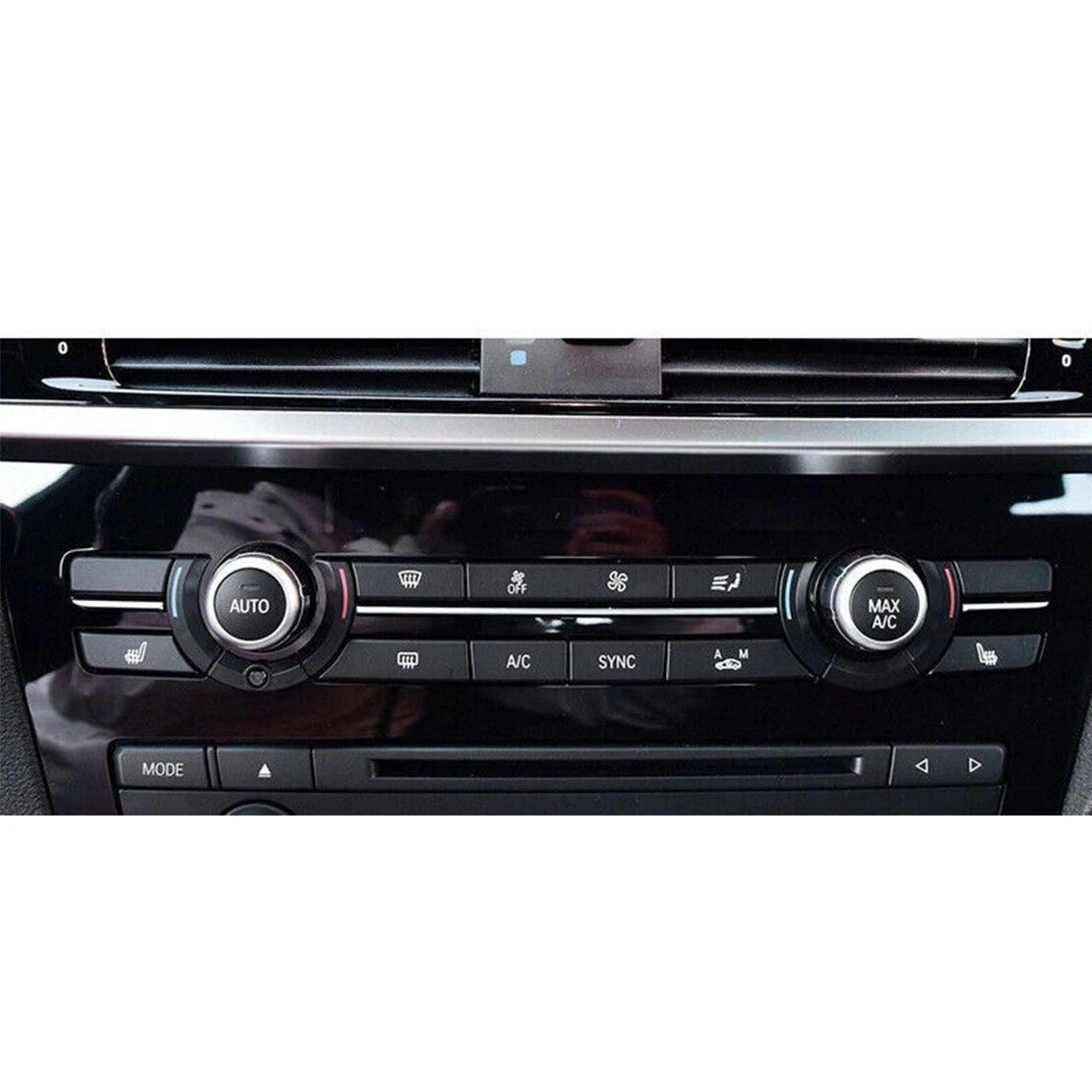 Matte Black 11x Front Air Conditioning Button Trim for BMW X3 X4 (2011-2017)