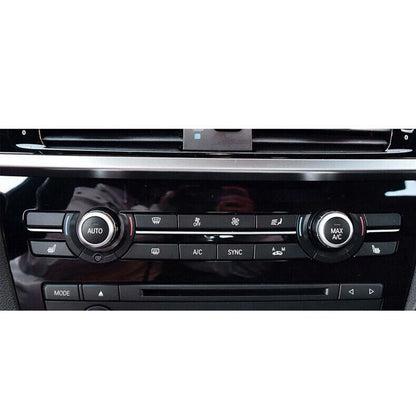 Matte Black 11x Front Air Conditioning Button Trim for BMW X3 X4 (2011-2017)