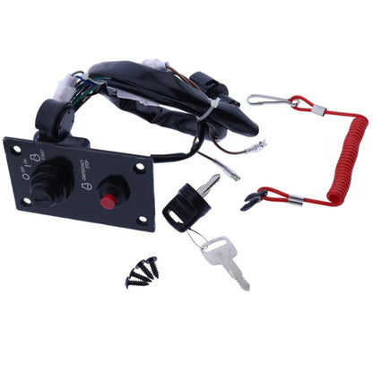 Top Single Ignition Key Switch Panel for Suzuki Outboard Models 37100-96J24/96J27