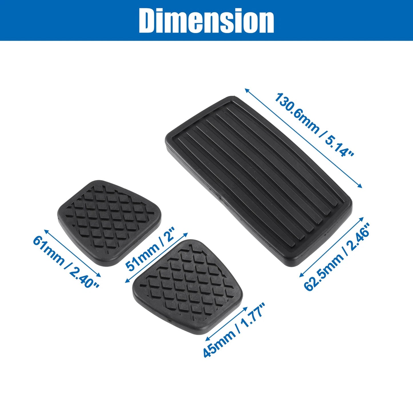 Car Pedal Pad Covers Set for Honda Civic (1990-2000)
