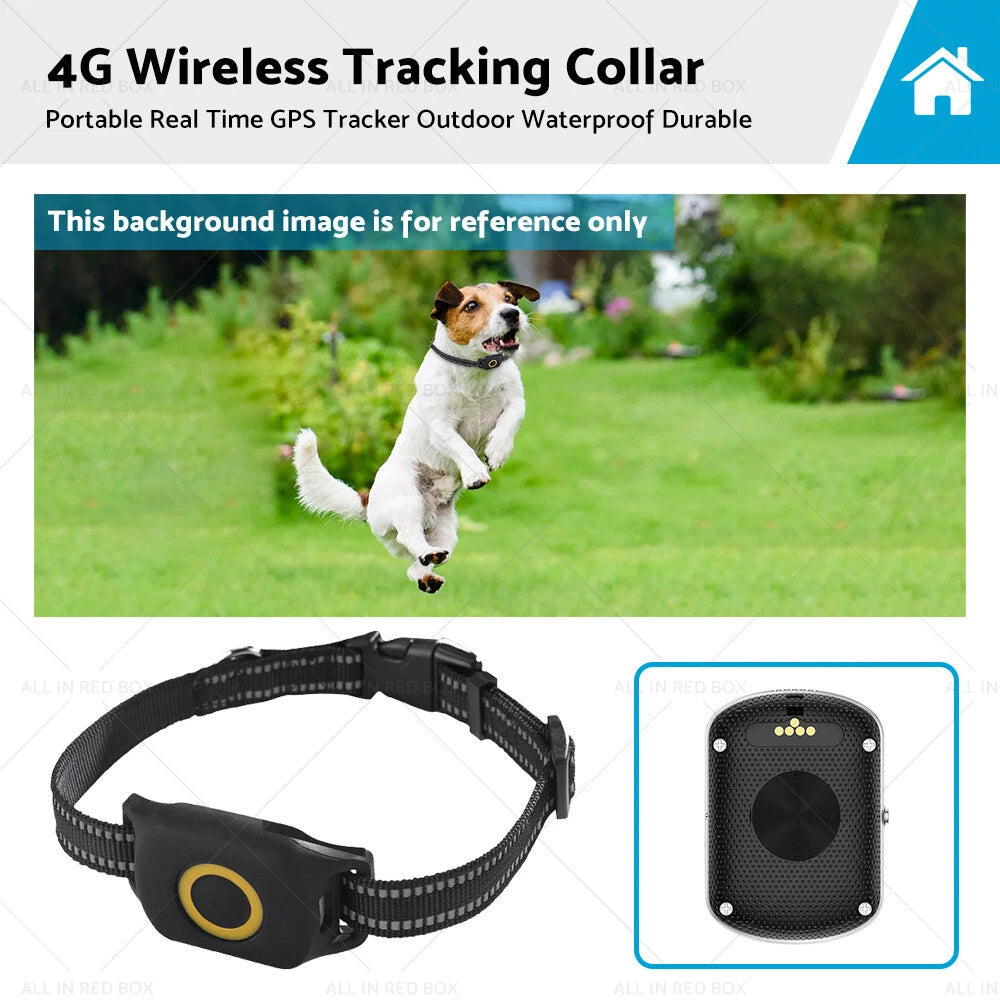 4G Wireless GPS Dog Tracker - Waterproof Durable Collar for Pets